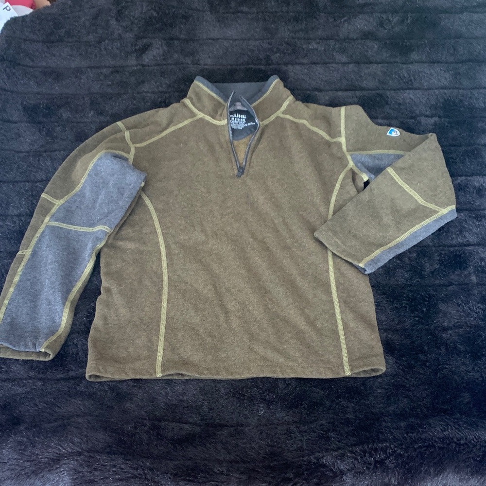 Kuhl Olive and Charcoal Pullover